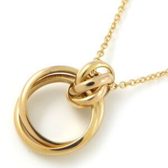 Tiffany Handbags - Tiffany Co Palomas Melody Double Circle Necklace Gold